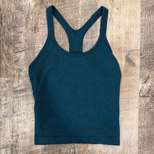 CRZ Yoga Teal Racerback Tank Top